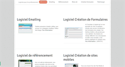 Desktop Screenshot of logiciels-professionnels.com